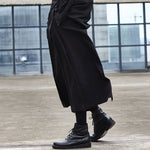 Casual Wide Leg Culottes Hakama Pants