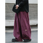 Japanese Embroidered Oversized Corduroy Pants