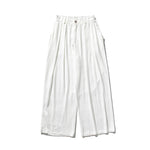 Loose Solid Straight-leg Pants