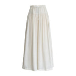 High-waisted Drawstring Pleated Culottes