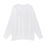 V Neck Long Sleeved Loose Shirt