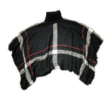 Irregular Raw Edge Loose Turtleneck Sweater