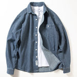 Casual Retro Loose Vertical Striped Shirt