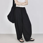 Casual Draped Floor-length Curved Trousers