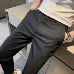 Striped Slim Fit Cropped Pants