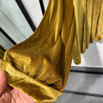 Loose-Fit Velvet Shirt with Fluid Drape