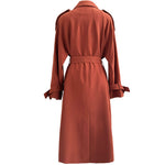 Drape Loose Over-kneeTrench Coat