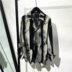 Vintage Striped Print Loose Shirt