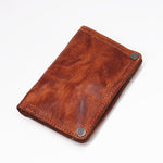 Retro Handmade Leather Wallet Multi Card Slots Wallet
