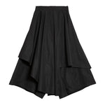 Irregular High-waisted A-line Skirt Pants