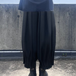 Loose Pleated Cropped Wide-leg Pants