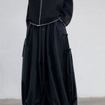 Strappy Wide Leg Ninth Pants