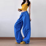 Retro Pleated Straight Wide-leg Pants