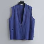 Sleeveless Button Vest