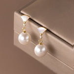 Chic Silver Bead Earrings