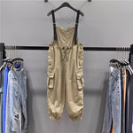 Overalls Waist Drawstring Loose Casual Harem Pants