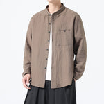 Double-layer Collar Loose Casual Shirt