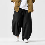 Linen Casual Lantern Wide-leg Pants