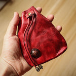 Retro Leather Coin Bag Storage Bag