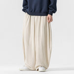 Retro Linen Wide-leg Lantern Pants