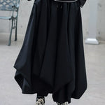 Loose Irregular Cropped Pants Hakama