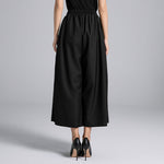 High Waist Drawstring Casual A-line Skirt