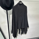 Irregular Loose Dark Black Top Shirt
