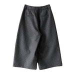 Cropped Loose Wide-leg Trousers