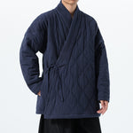 Cross-collar Loose Quilted Coat