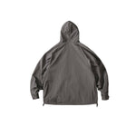 Color-blocked Large Pocket Shooded Windbreaker