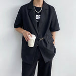 Short Sleeve Casual Blazer
