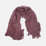 Distressed Shawl Tassel Scarf