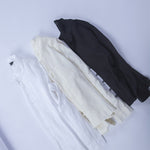 Stand-up collar Long-sleeved Linen Shirt