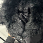 American Warm Large Fur Collar Coat