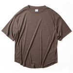 Rounded Hem Loose-fitting Casual T-shirt