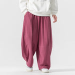 Retro Linen Wide-leg Lantern Pants