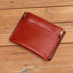 Ultra-thin Mini Leather Coin Purse Card Holder