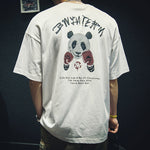 Panda Print Cotton Short Sleeve T-Shirt
