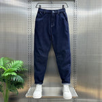 Denim Harem Straight Pants