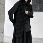 Irregular Striped Ribbon Vest