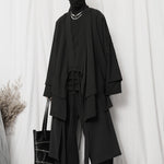 Double Collar Loose Tea Cardigan
