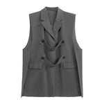 Sleeveless Loose Suit Vest Jacket