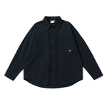 Japanese Retro Solid Color Long-sleeved Shirt