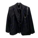 Gypsophila Pearl Necklace Casual Suit Jacket