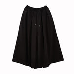 Dark Pleated Culottes Hakama Pants