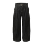 American Retro Casual Scimitar Wide-leg Jeans