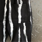 Striped Casual Slim Fit Cropped Harem pants