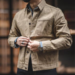 Retro Casual  Canvas Jacket