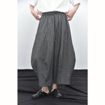 Womenâ€™s Plaid Anti-wrinkle Curved Trousers