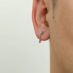 Electroplated Paper Clip Earrings
